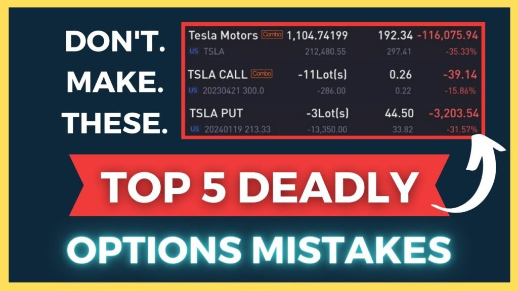 Top 5 Option Trading Beginner Mistakes To Avoid At All Costs